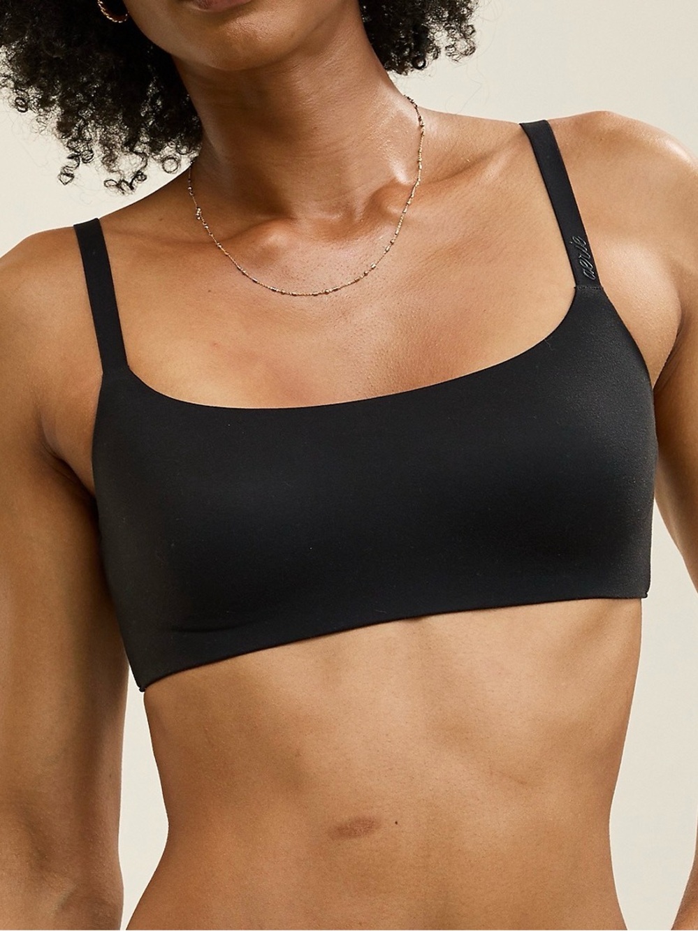 Aerie SMOOTHEZ Bra-ish Wireless Bralette Black Sz L